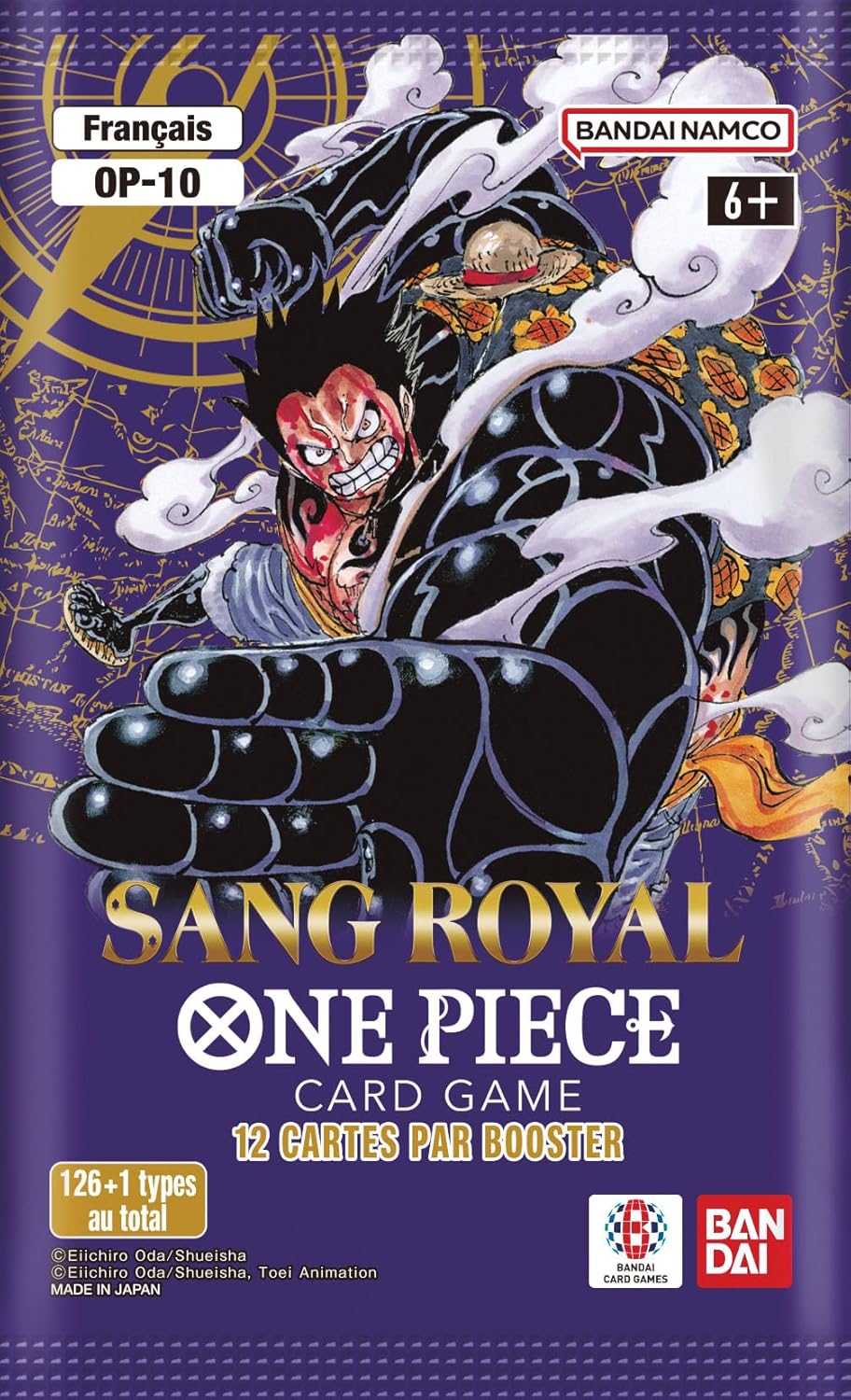 One Piece - OP-10 Booster - Bandai - Jeux de société - Jeu de Cartes à Collectionner JCC - Sang Royal - Version française 6.5 cm x 11.8 cm x 0.5 cm