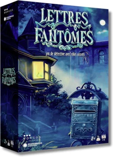 Lettres Fantômes – Jeu de société enquête criminelle - Murder Party immersive rejouable - Jeu d’Ambiance à rôles Secrets - 2 à 12 Joueurs - Édition française