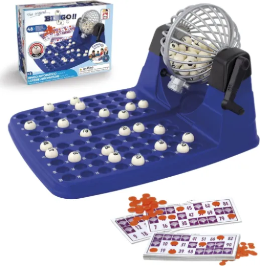 Loterie Automatique - Jeu Loto Bingo Complet: Boulier + 90 Boules indélébiles + 48 cartons + jetons - Ref - 20805