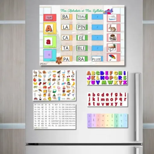Test iPEAU Jeux de Carte Syllabe : un bon petit kit magnétique pour apprivoiser la lecture