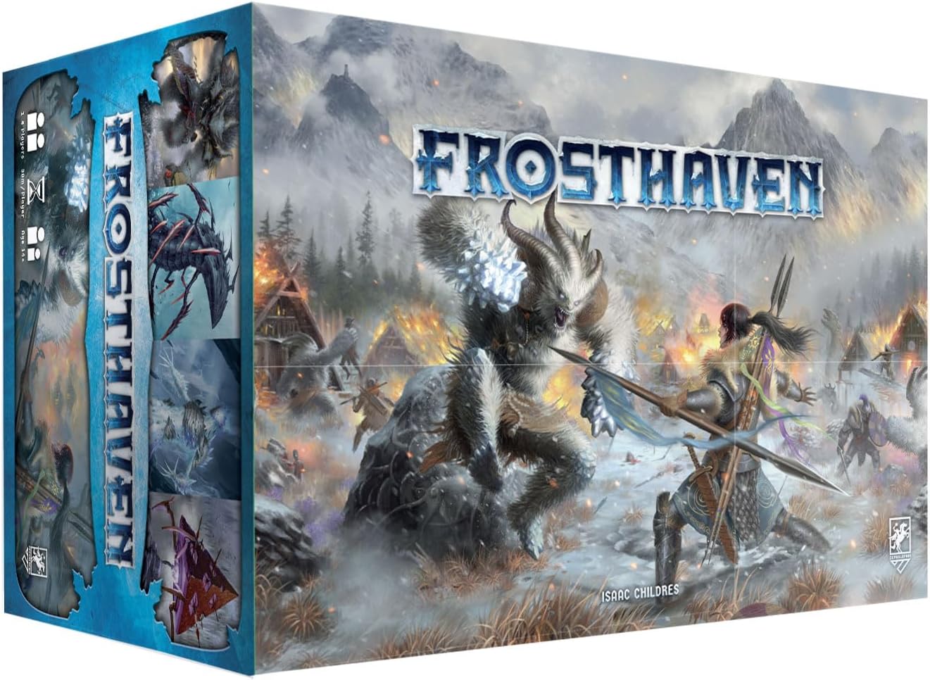 Cephalofair Games - FROSTHAVEN - Jeu de société coopératif, Jeu de rôle de Plateau dans Un Univers gelé, 14 Ans et Plus, 1 à 4 Joueurs, 30 Min - Version française