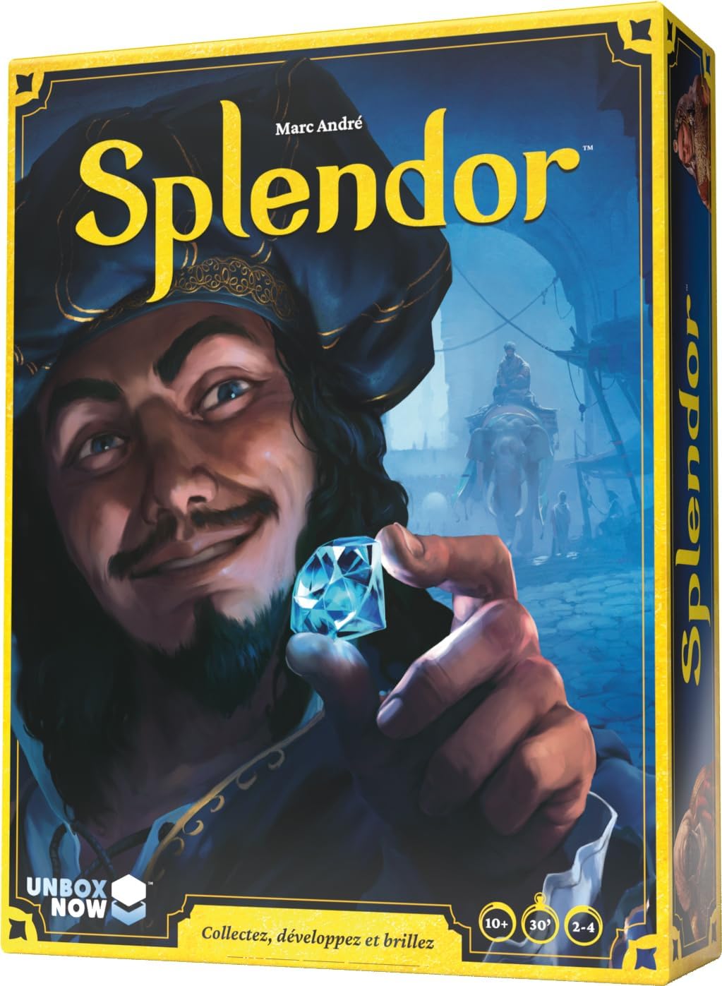 Splendor - Jeu de Société dès 10 Ans - Version Française - Jeu de Réflexion & Statégie Famille - Devenez Un Marchand de la Renaissance - 2 à 4 Joueurs - 30 Min - Space Cowboys