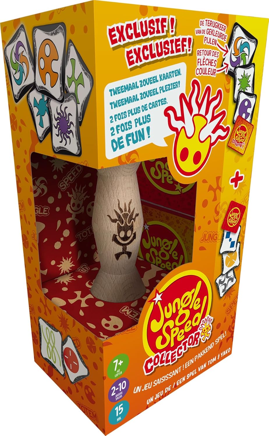 Jungle Speed - Collector - FR/NL - ZYGOMATIC - à partir de 7 Ans - de 2 à 10 Joueurs - Entre 15 à 30 Minutes par Partie - Party Game