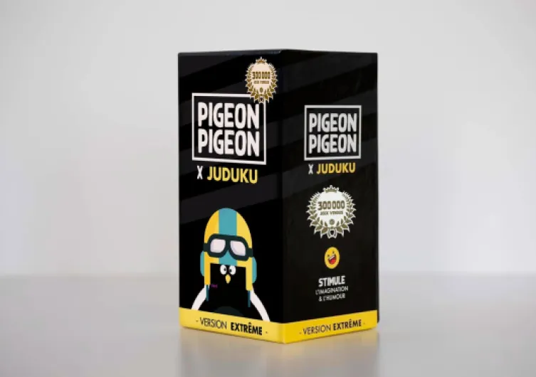 Pigeon Pigeon Jeu de société - Version Extrême - Fabriqué en France - Jeu d'ambiance - Bluff, créativité, Humour - Jeu de Société pour Adultes