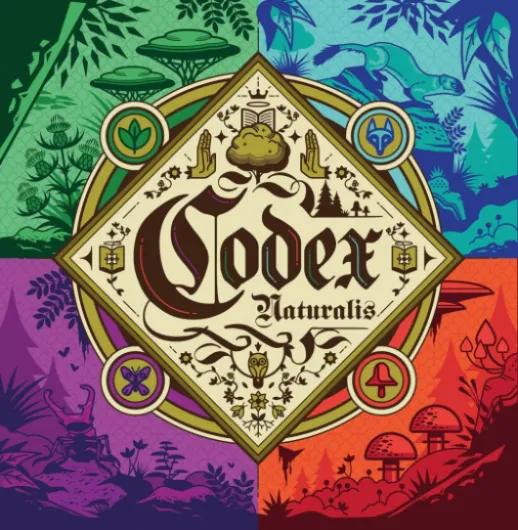 CODEX NATURALIS - Jeu de Société pour Enfants dès 8 Ans - Assemblez les Pages du Manuscrit - Jeu de Cartes Stratégique - Format Voyage - 2 à 4 Joueurs - 30 Min - Version Française - Bombyx Codex - Nouvelle Edition