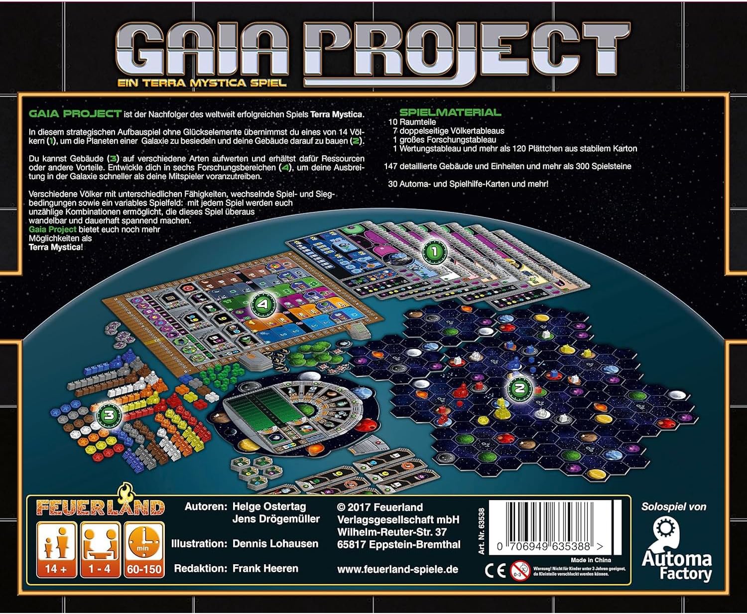 Feuerland Spiele 63538 Projet Gaia