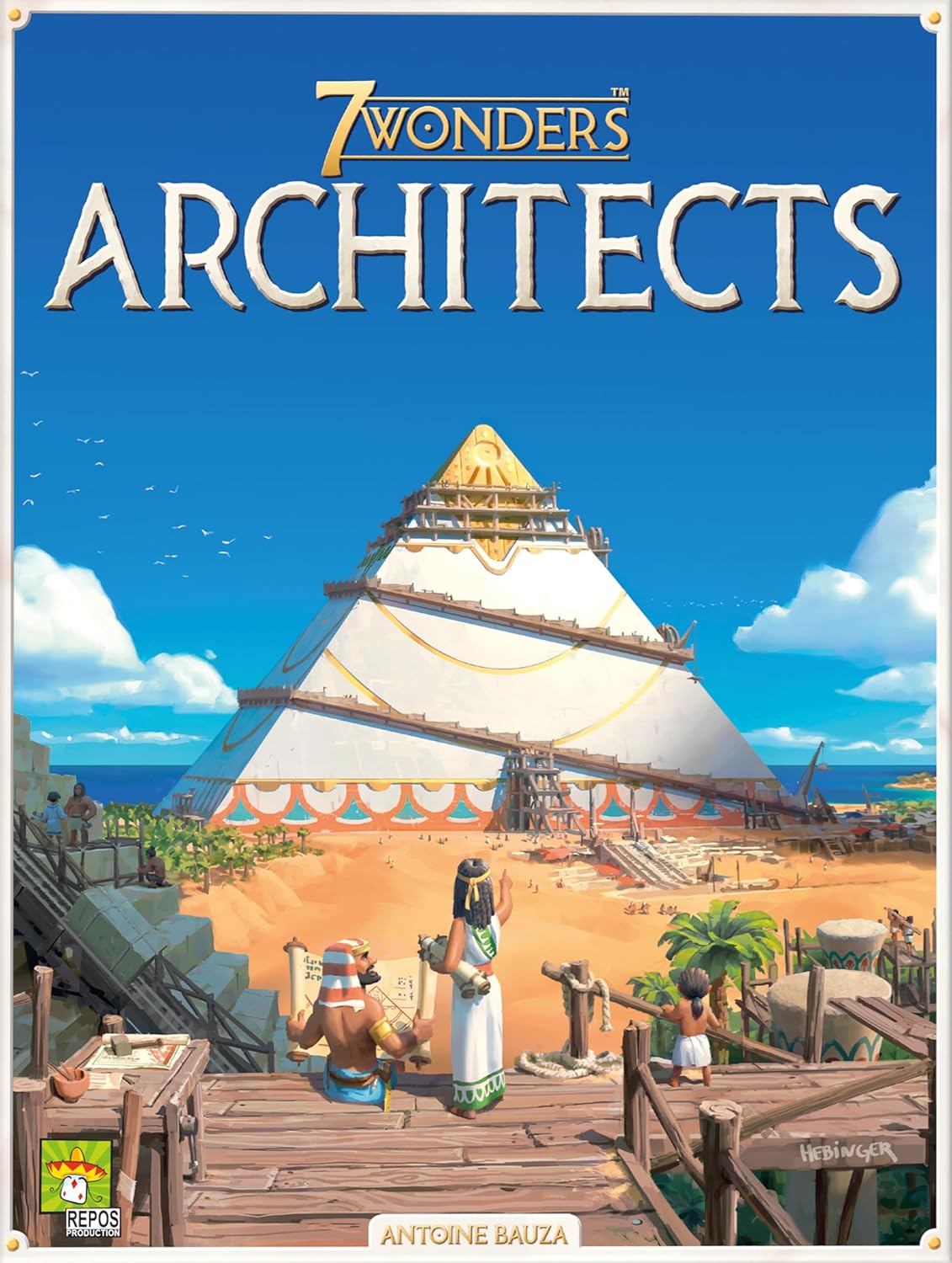 7 Wonders Architects - Jeu de Société Famille pour Enfants dès 8 Ans - As d'or - Bâtissez Votre Cité Antique Simplifié - 25 Min - 2 à 7 Joueurs -en Français -Repos Production
