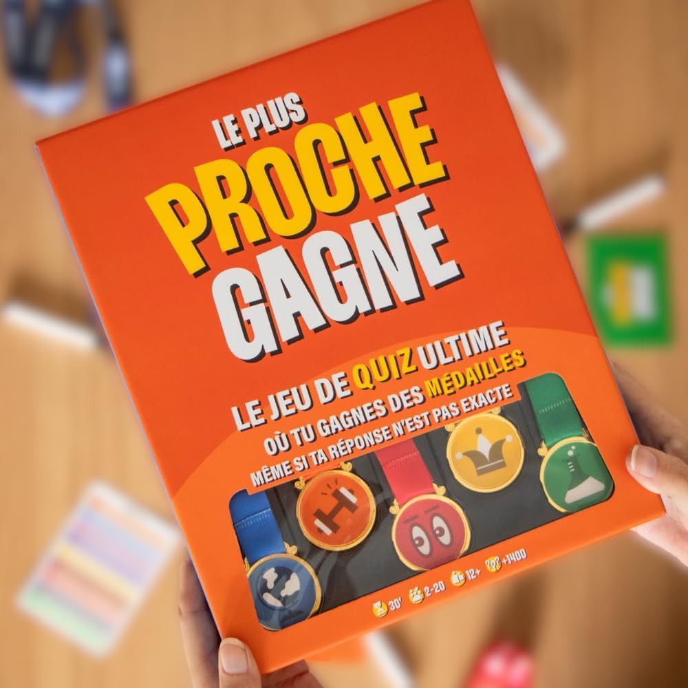 Le Plus Proche Gagne - Vainqueur Grand Prix du jouet 2025 - Le Jeu De Quiz Ultime - Jeux de société famille - Jeux d’ambiance & culture générale - Cadeau Familles & Amis.