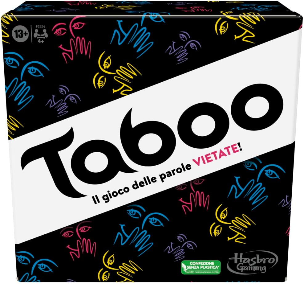 Hasbro Taboo Jeu de société Classique pour Adultes et Adolescents à partir de 13 Ans et Plus