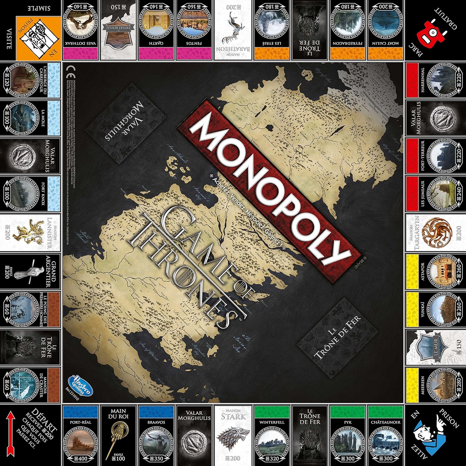 Monopoly Game of Thrones Deluxe, 0420, Version Française