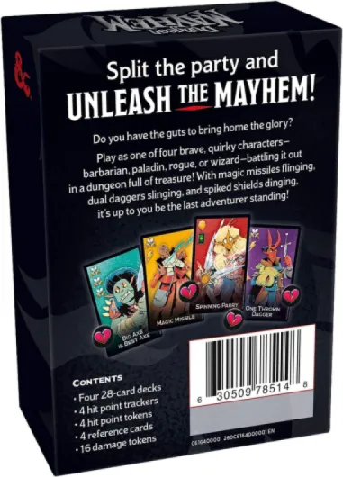 Jeu de Cartes Dungeons & Dragons Dungeon Mayhem 8+ – Version française