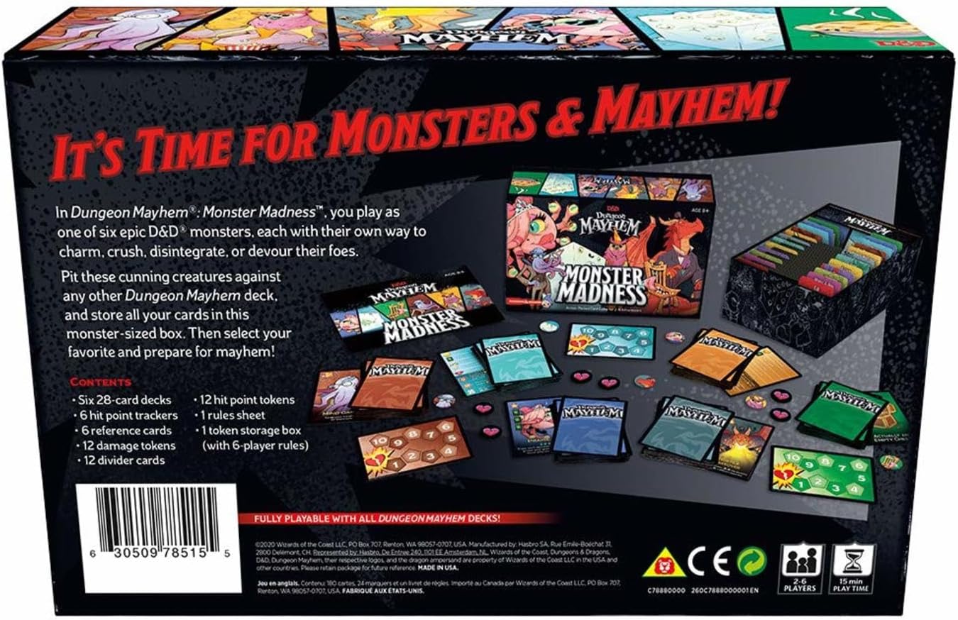 Dungeons & Dragons Dungeon Mayhem Jeu de Cartes : Monster Madness Simple
