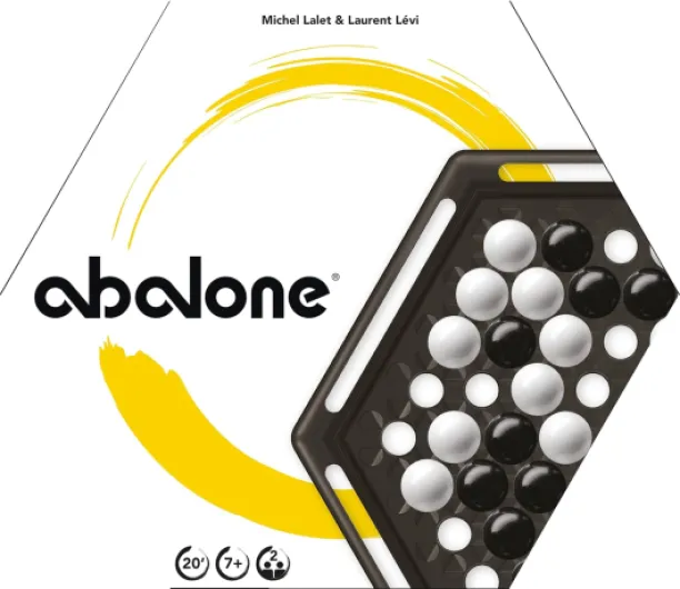 Abalone - Edition Officielle - Jeu de Société Famille pour Adultes & Enfants dès 7 Ans - Jeu de Stratégie & Réflexion - Plateau de 28 Billes - As d'or - 2 Joueurs - 20 Min - Zygomatic