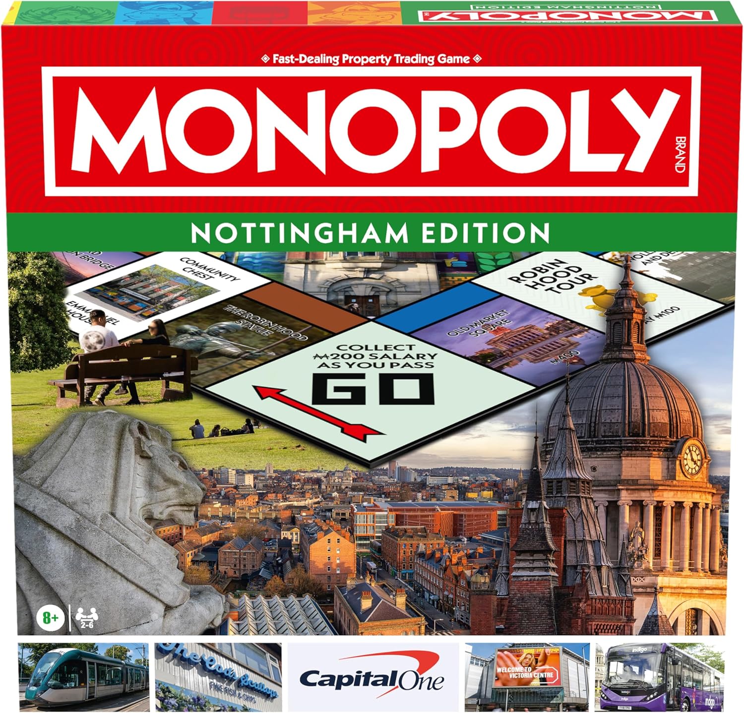 Jeu de société Nottingham Monopoly, avancez autour du plateau et échangez votre chemin vers le succès, cadeau pour les enfants de 8 ans et plus
