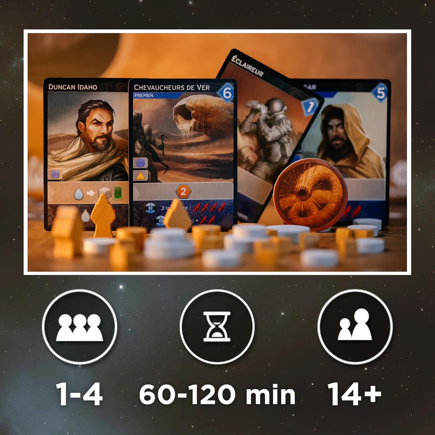 DUNE IMPERIUM - Jeu de Société de Stratégie Inspiré de Dune - Pour Adultes dès 14 ans - Jeu Expert Deck-Building - 1 à 4 Joueurs - 60-120 min - As d’Or - Version Française Dune Impérium - Jeu de Base
