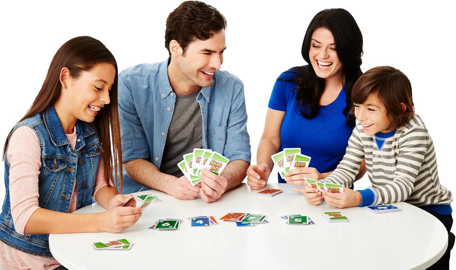 Skip-Bo, Jeu De Cartes, Jeu De Société Familial pour Adultes Et Enfants, À Utiliser comme Jeu De Voyage, 2 À 6 Joueurs, Jouet pour Enfant de 7 Ans et Plus, 52370