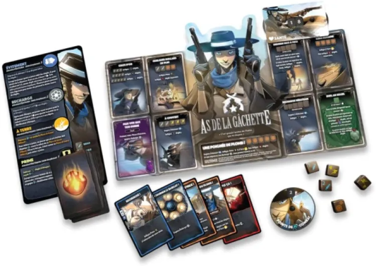 Lucky Duck Games- Dice Throne S2 : As de la Gâchette VS Samouraï- Jeu de Société de Dés Compétitif pour Adultes & Enafnts- Jeu de Tactique et Stratégie- 2 Joueurs- 20 à 40 Min- En Français -Dès 8 ans