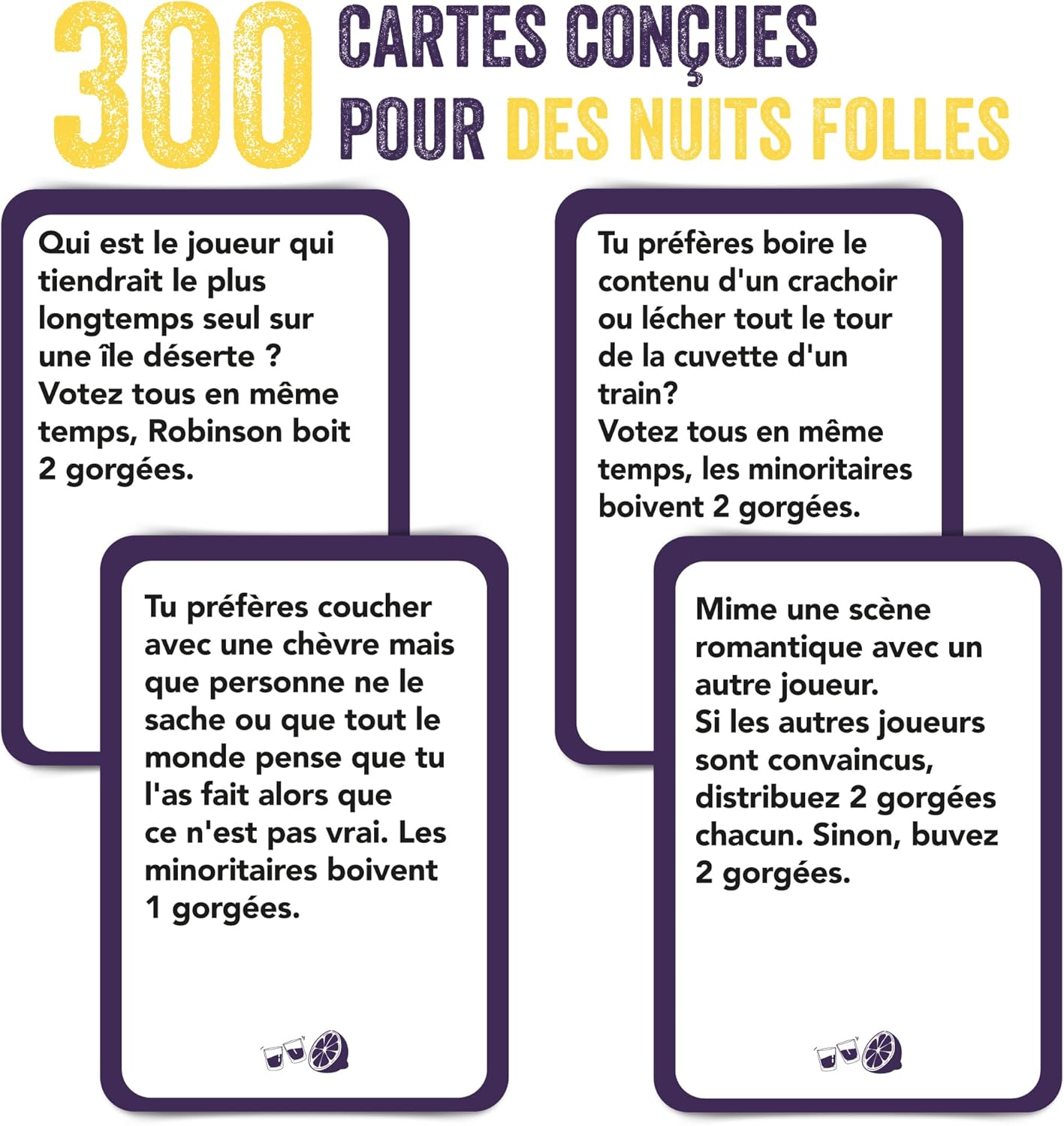Le Traquenard, Le Jeu Alcool de 300 Cartes Fun et Hilarantes pour tes Soirées Posées ou Endiablées - Jeux de Société, Jeu Adulte Le Traquenard (Français)