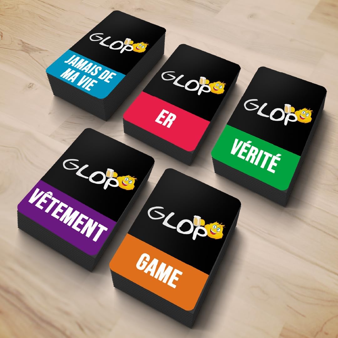 Glop Peut-être Le Meilleur Jeu de Société Adulte à Boire, Dynamisant pour Soirées et Apéritifs, Jeux de Cartes à Boire, Jeu d'alcool, Jeux pour Jouer Entre Amis Édition classique