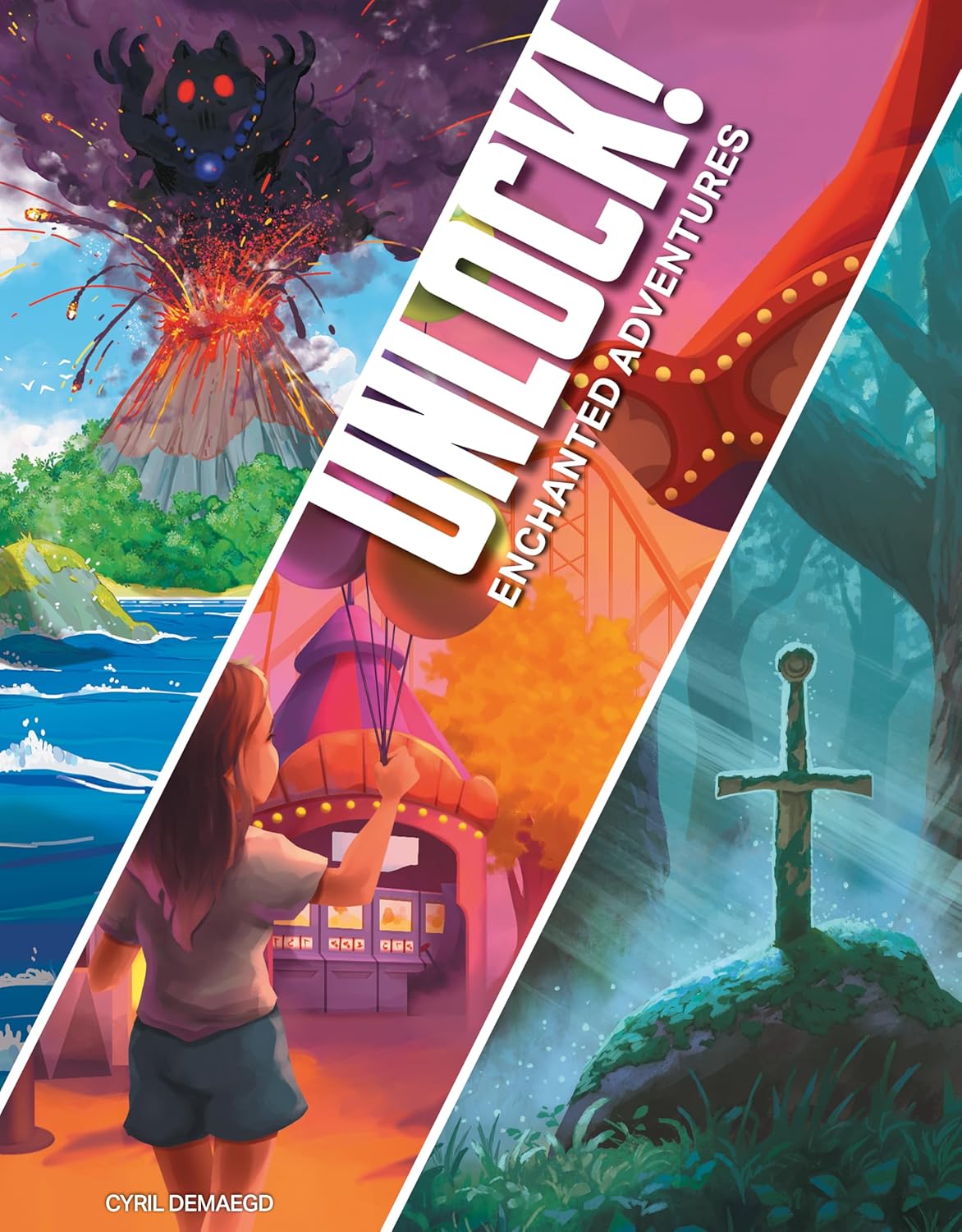 Unlock! Enchanted Adventures - Space Cowboys - Jeux de société - Jeu d'escape Game coopératif - 3 Aventures inédites - Dès 10 Ans - 1 à 6 Joueurs - 60 Min - Version Française