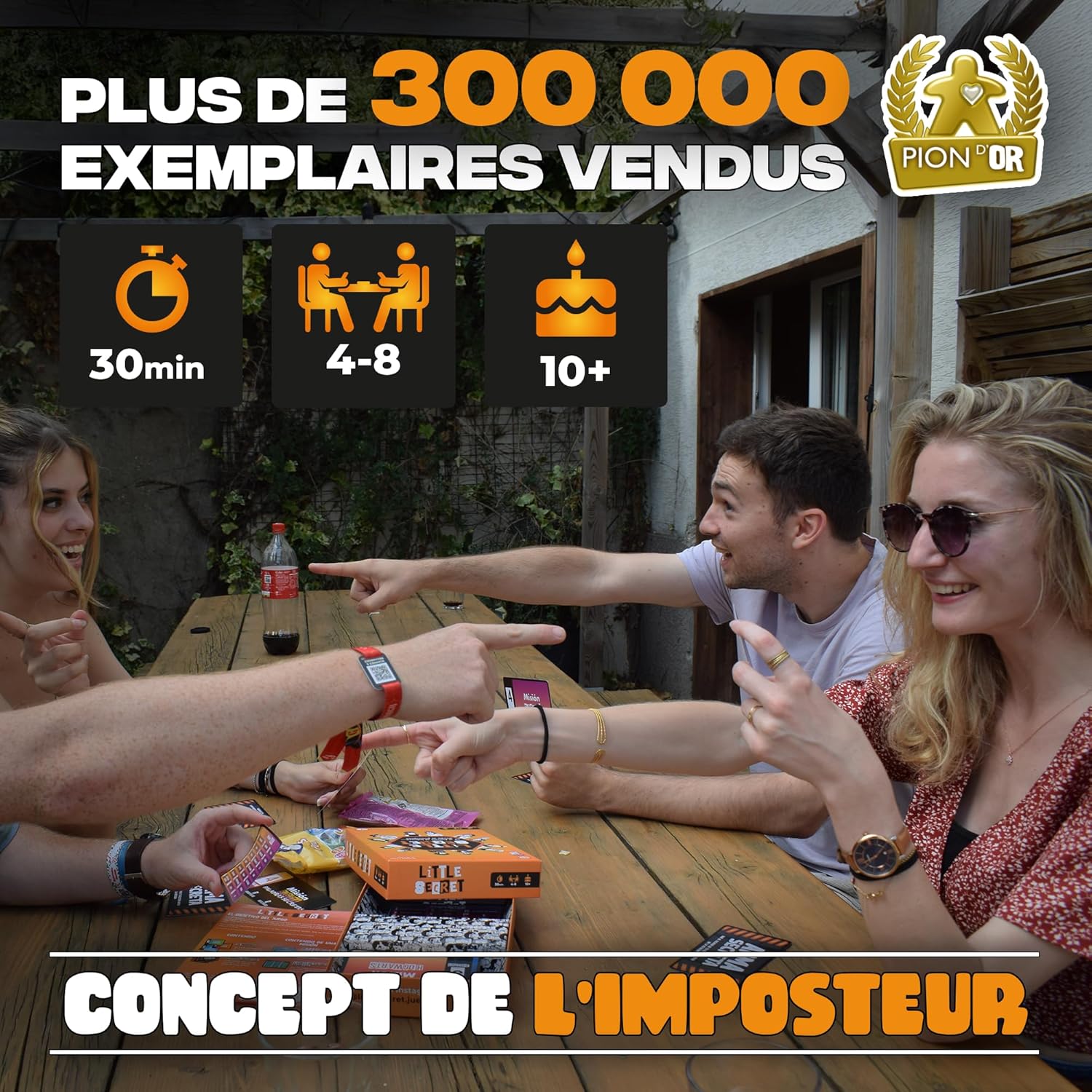 Little Secret - Jeu de société - Concept de l'Imposteur - Jeu d’Ambiance et de Bluff en Famille et Entre Amis - Jeu de Cartes dès 10 Ans - Saurez-Vous démasquer Les traîtres ?