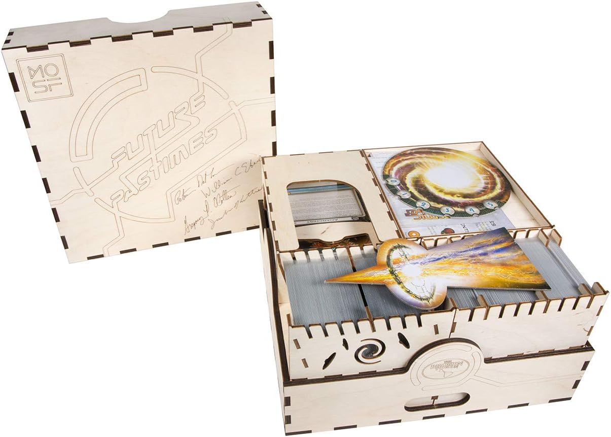 The Broken Token Cosmic Encounter Caisse de jeu en bois avec plusieurs plateaux compatibles Édition Collector