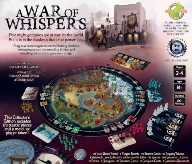Starling Games - Édition Collector A War of Whispers - Jeu de société compétitif pour 2 à 4 Joueurs - 12 Ans et Plus