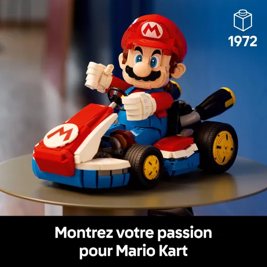 Mario Kart - Mario Et Kart Standard - Figurine Collector De Personnage Nintendo - Maquette De Voiture à Construire pour Fans De Jeux Vidéo - Cadeau pour Adulte 72037