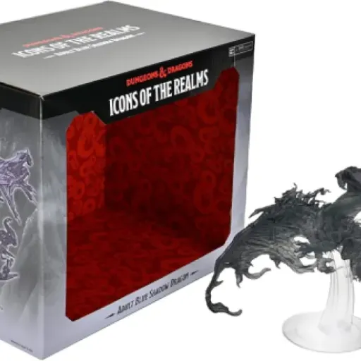 Test Dungeons & Dragons Icons des Royaumes : Dragon de l’Ombre Bleu Adulte – une grosse figurine qui en impose sur la table