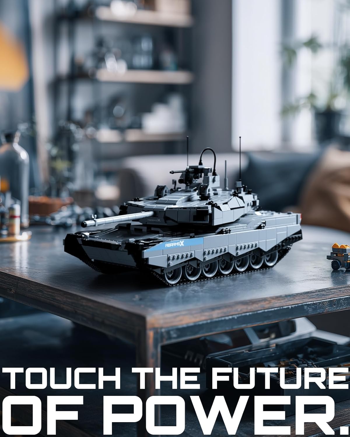 Abrams X Kit de Construction de Char pour Adultes, Modèle de Char Militaire à Construire pour Les Passionnés de l'Armée, Décoration & Cadeau (2136 Pièces, NF10300)