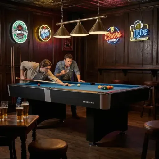 Test BuckShot Manhattan 9ft : une grosse table de billard sérieuse sans être pro