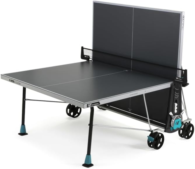 Table de ping-Pong d'extérieur 300X Outdoor - Loisir de Jardin - Agrément FFTT - Panneau Gris ou Bleu 5mm