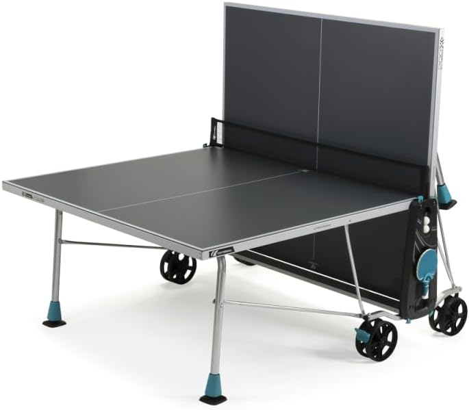 Table de ping Pong d'extérieur 200X Outdoor - Loisir de Jardin - Agrément FFTT - Gris