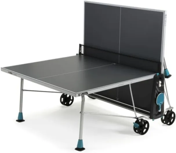 Table de ping Pong d'extérieur 200X Outdoor - Loisir de Jardin - Agrément FFTT - Gris