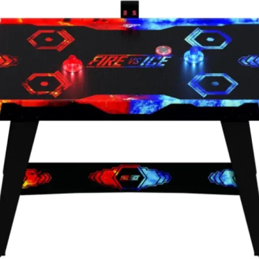 Test Carromco Air Hockey Fire & Ice : une vraie table fun pour la maison, avec quelques limites