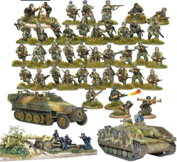 Warlord Games Fallschirmjager Armée Allemande de démarrage – Bolt Action 28 mm Minatures WWII Jeu de Table