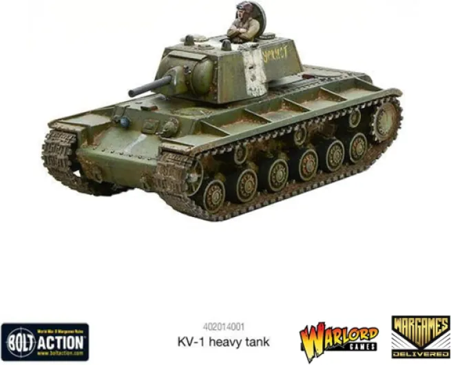 Wargames Delivered - Warlord Games Bolt Action : KV1/2 Kit de modèle de char lourd 28 mm WWII pour jeux de guerre de table