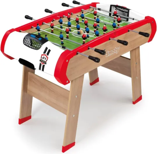 Babyfoot Powerplay 4 en 1 - Ping Pong + Hockey et Billard - Structure Bois - Accessoires Inclus - Balles, Raquettes de Ping Pong, Boules de Billard, Cannes - A Partir de 8 Ans Powerplay (new)