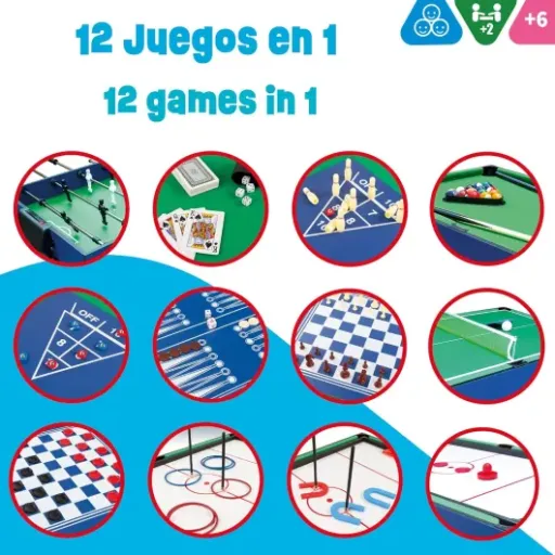 Test COLORBABY Table multijeux 12 en 1 : sympa pour les enfants, mais faut pas être trop exigeant