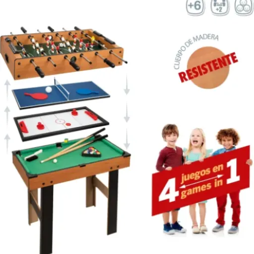 Test COLORBABY Table multijeux 4 en 1 : sympa pour les enfants, mais faut pas être trop exigeant