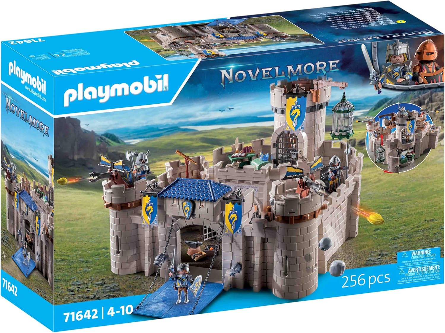 71642 Citadelle des Chevaliers - Novelmore - Comprenant Trois Chevaliers et de Nombreux Accessoires pour des batailles réalistes - Dès 4 Ans Château d'Arwynn