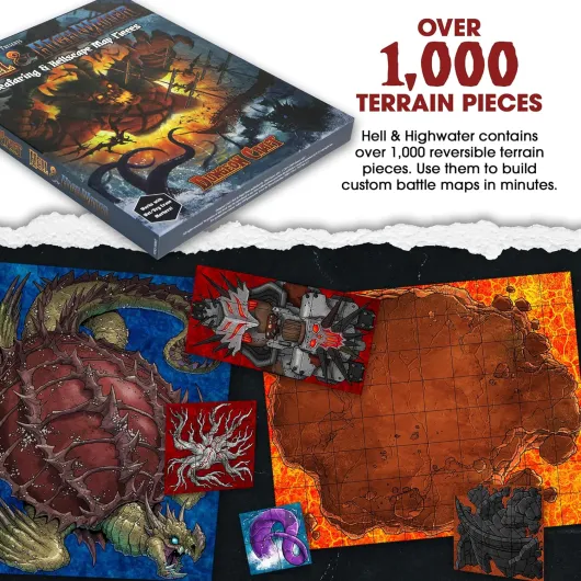 DUNGEON CRAFT - Hell And High Water RPG - Jeu de societe - 1+ joueurs - partir de 12 ans - Fantasy - Taille unique - Coloris Assortis Hell & Highwater