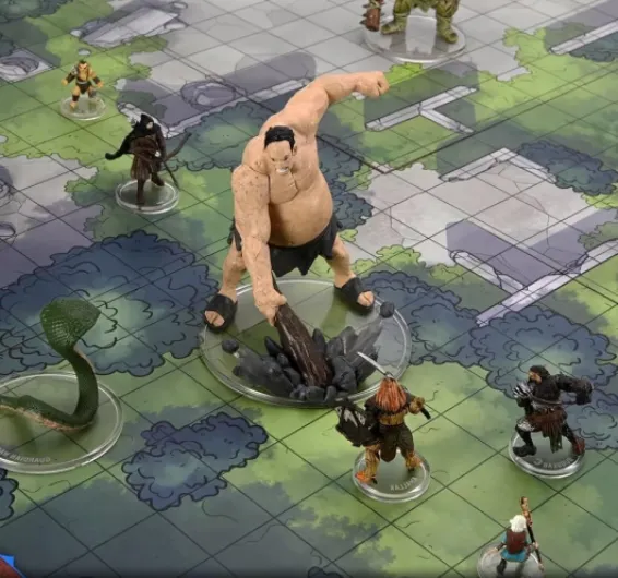 Wizkids D&D Dungeon Scrawlers: Trials of Tempus Jeu de Plateau Standard Edition *Anglais*
