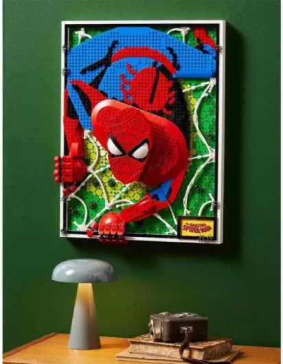 Art De geweldige Spider-Man 3D Muurkunst Set, Bouwbare Poster, Superheld Decoratie, Creatieve Hobby, Strip Cadeau voor Tieners en Volwassenen 31209 Unique