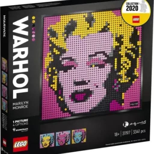 Test LEGO 31197 Art Andy Warhol's Marilyn Monroe : du pixel-art LEGO qui prend son temps mais claque au mur