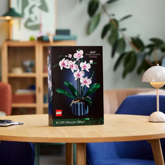 Lego Orchidée 10311 : Kit de décoration florale avec sac en plastique - Blocs de serrage pour adultes de la collection botanique fleurs d'orchidées et jardin de fleurs 30659