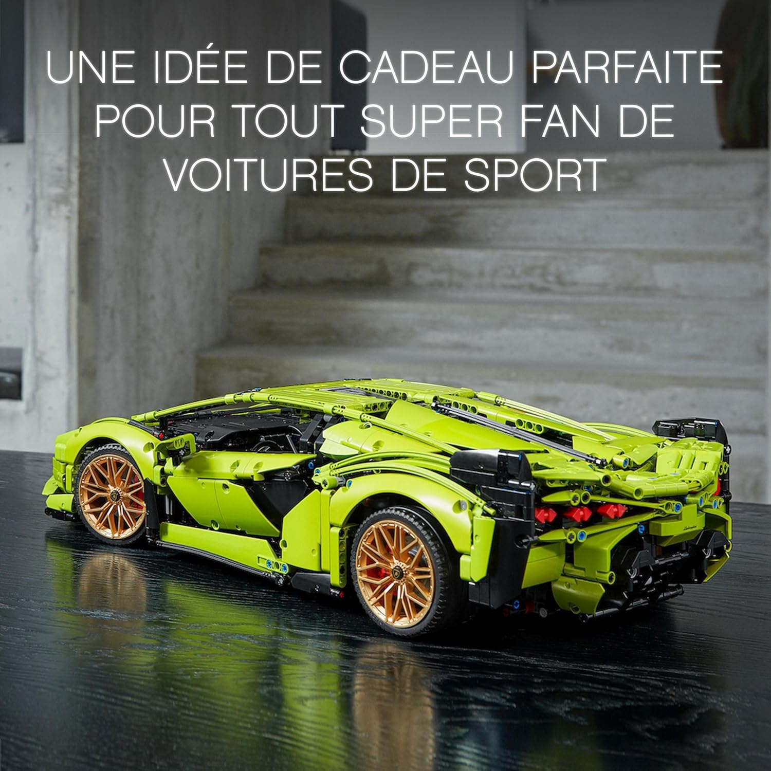 42115 Technic Lamborghini Sián FKP 37, Maquette de Voiture à Construire, Modèle Réduit, Construction pour Adultes, Idée Cadeau Hommes et Femmes Classic