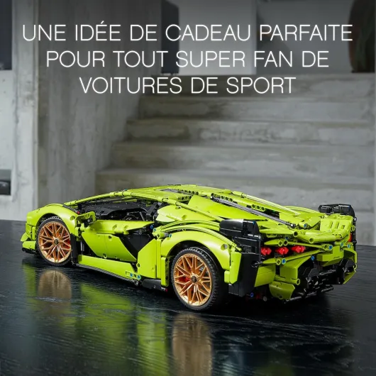 42115 Technic Lamborghini Sián FKP 37, Maquette de Voiture à Construire, Modèle Réduit, Construction pour Adultes, Idée Cadeau Hommes et Femmes Classic