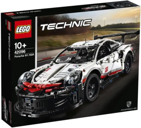 42096 Technic Porsche 911 RSR, Set Voiture de Course Détaillée à Construire, Modèle de Collection pour Adultes Unique