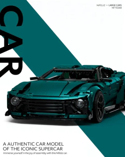 Auto Kit Maquette Voiture à Construire pour Adultes, Voitures de Collection pour Les Passionnés de Véhicules, Cadeau pour Hommes et Femmes (3374 pièces, NF10268)